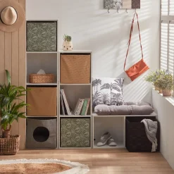 Rangement|Gifi Structure Box Cube 3 cases 35x30x103cm bois blanc