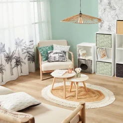 Rangement|Gifi Structure Box Cube 3 cases 35x30x103cm bois blanc