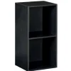 Rangement|Gifi Structure Box Cube 2 cases 35,2x30x69,2cm bois noir