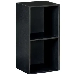Rangement|Gifi Structure Box Cube 2 cases 35,2x30x69,2cm bois noir