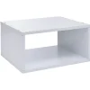 Rangement|Gifi Structure Box Cube demi cube 35x30x17cm métal blanc