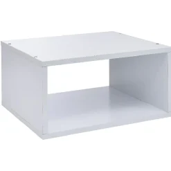 Rangement|Gifi Structure Box Cube demi cube 35x30x17cm métal blanc