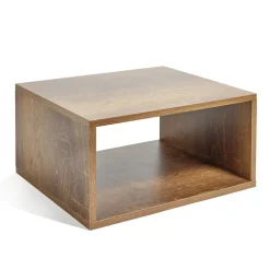 Rangement|Gifi Structure Box Cube demi cube 35,2x30x17cm bois marron