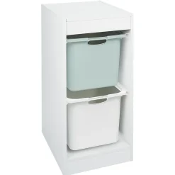 Rangement|Gifi Structure pour 2 bacs de rangement coulissants 44x32,9xH68,3cm