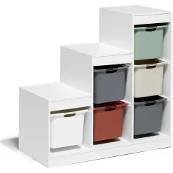 Rangement|Gifi Structure pour bac de rangement 6 cases bois blanc