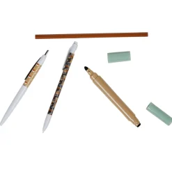 Sale Gifi Stylo design militaire et motif renard x4