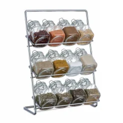 Support à épices en métal avec 12 bocaux^Gifi New