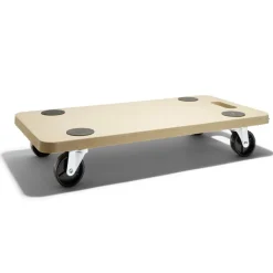 Outlet Gifi Support à roulettes en bois 60x30cm charge 150kg