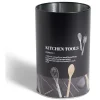 Support à ustensiles en métal noir design Kitchen tools Ø11xH17,4cm^Gifi