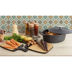 Support avec 4 pots à condiments^Gifi New