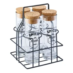 Support avec 4 pots à condiments^Gifi New