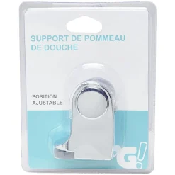 Outlet Gifi Support de pommeau de douche réglable plastique