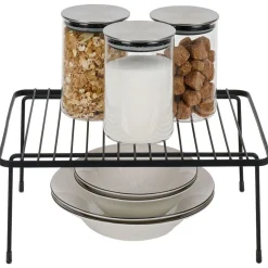 Support extensible en métal noir - L.43/69xl.20xH.14,5cm^Gifi New