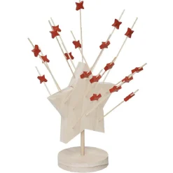 Support forme étoile bois avec 25 piques apéritif^Gifi Online