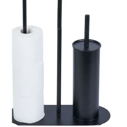 Discount Gifi Support papier WC et téléphone noir 36xH66x13,5cm