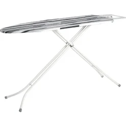 Entretien Du Linge|Gifi Table à repasser design rayures gris noir