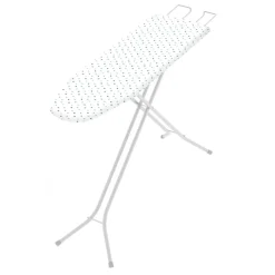 Entretien Du Linge|Gifi Table à repasser motif point parsemé blanche et bleue