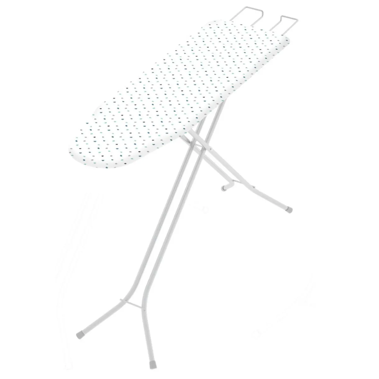 Entretien Du Linge|Gifi Table à repasser motif point parsemé blanche et bleue