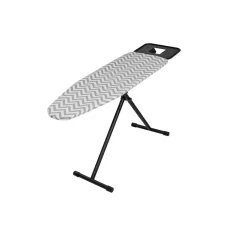 Entretien Du Linge|Gifi Table à repasser motif zig zag gris et blanc 162x46xH60/90cm