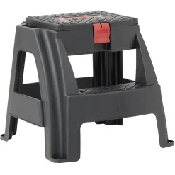 Sale Gifi Tabouret 2 marches avec rangement intégré noir et rouge