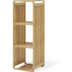 Rangement|Gifi Étagère 3 cases Macao bambou naturel - L.33xP.33xH.96cm
