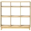 Rangement|Gifi Étagère 9 compartiment bois Dimensions: 102x29,7h96 coul nat