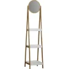 Online Gifi Étagère 3 niveaux avec miroir blanc