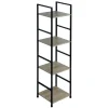 Rangement|Gifi Étagère 4 niveaux Luffi 29,1x23,5x112cm bois et métal