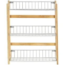 Étagère à épices en bambou 3 niveaux^Gifi Discount