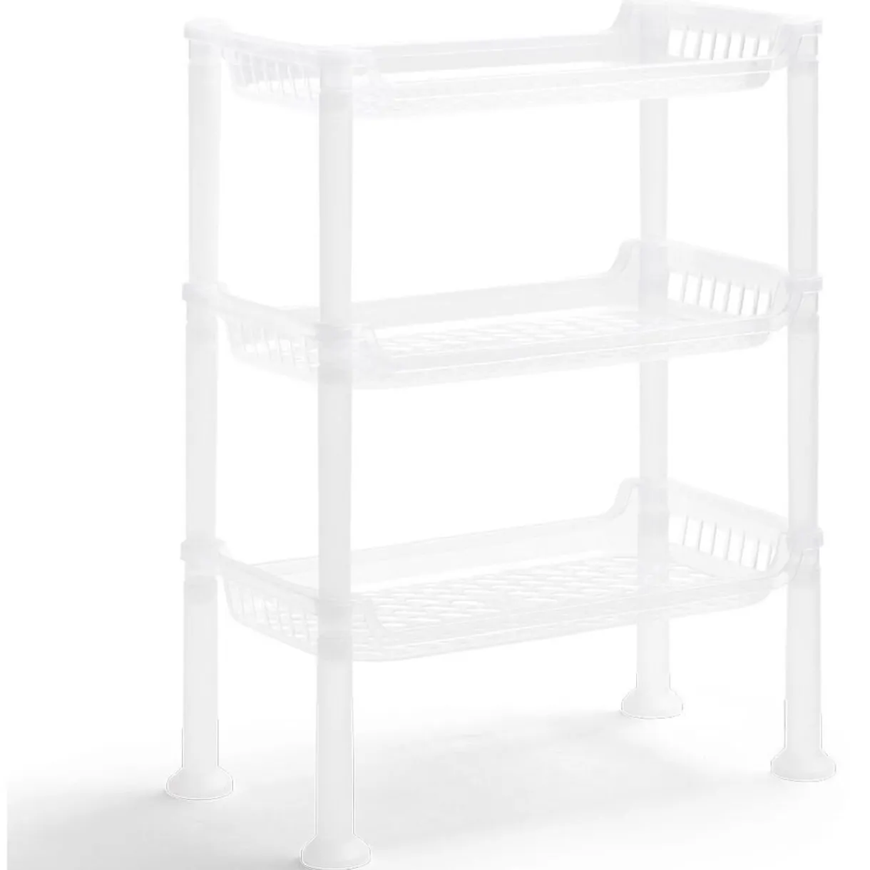 Étagère à poser 3 niveaux plastique transparent 32,5x18xH.33,5cm^Gifi Hot