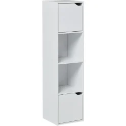 Rangement|Gifi Étagère Adam en bois blanc 4 niches