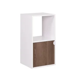 Rangement|Gifi Étagère Adam MDF blanche 2 cubes 30xH61x29,5cm