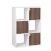 Rangement|Gifi Étagère Adam MDF blanche 6 cubes 60xH90x29,5cm