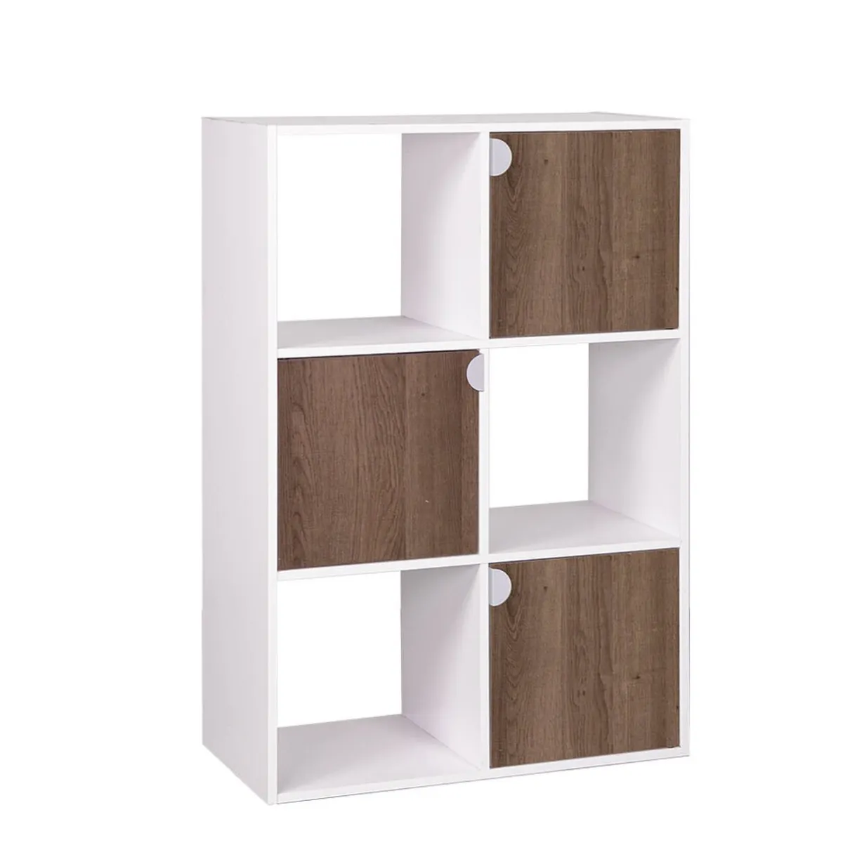 Rangement|Gifi Étagère Adam MDF blanche 6 cubes 60xH90x29,5cm
