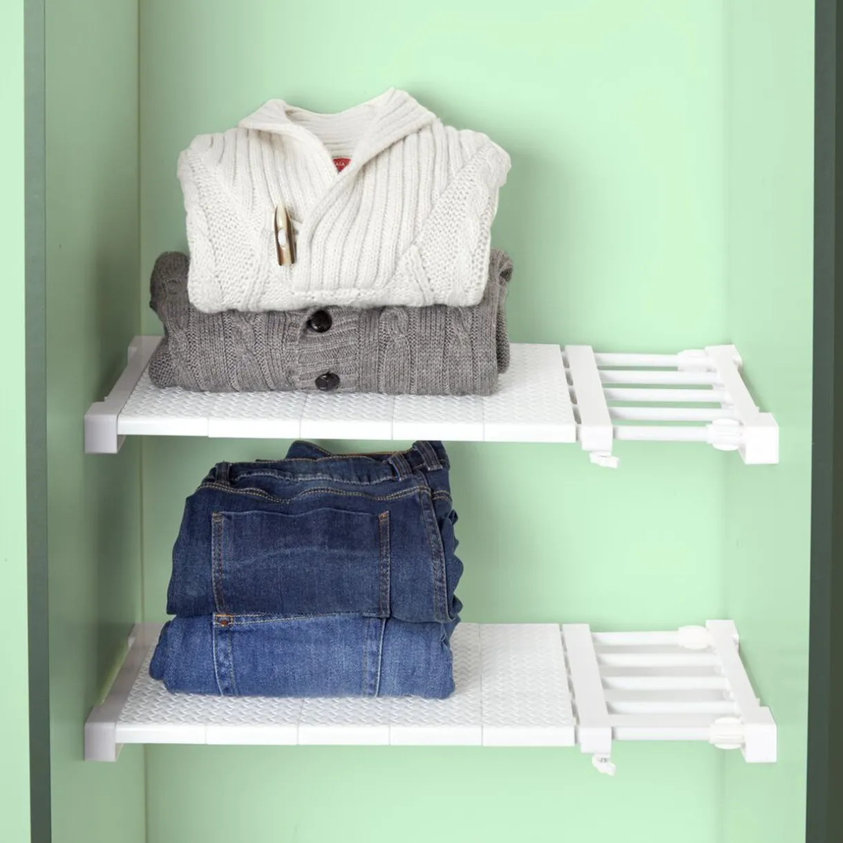 Rangement|Gifi Étagère amovible extensible blanche 38/55 cm