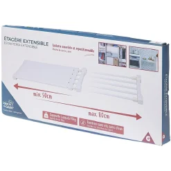 Rangement|Gifi Étagère amovible extensible blanche 50/80 cm