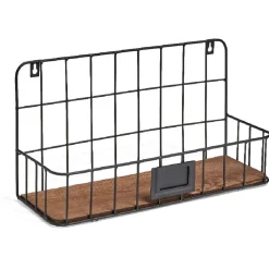 Rangement|Gifi Étagère armature métal noir socle bois