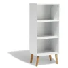 Rangement|Gifi Étagère Bergen blanche 3 niveaux pieds naturel - L.41 x P.29 x H.99 cm