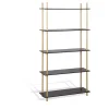 Rangement|Gifi Étagère bibliothèque Fuzo 5 niveaux bois 77x27xH.150 cm