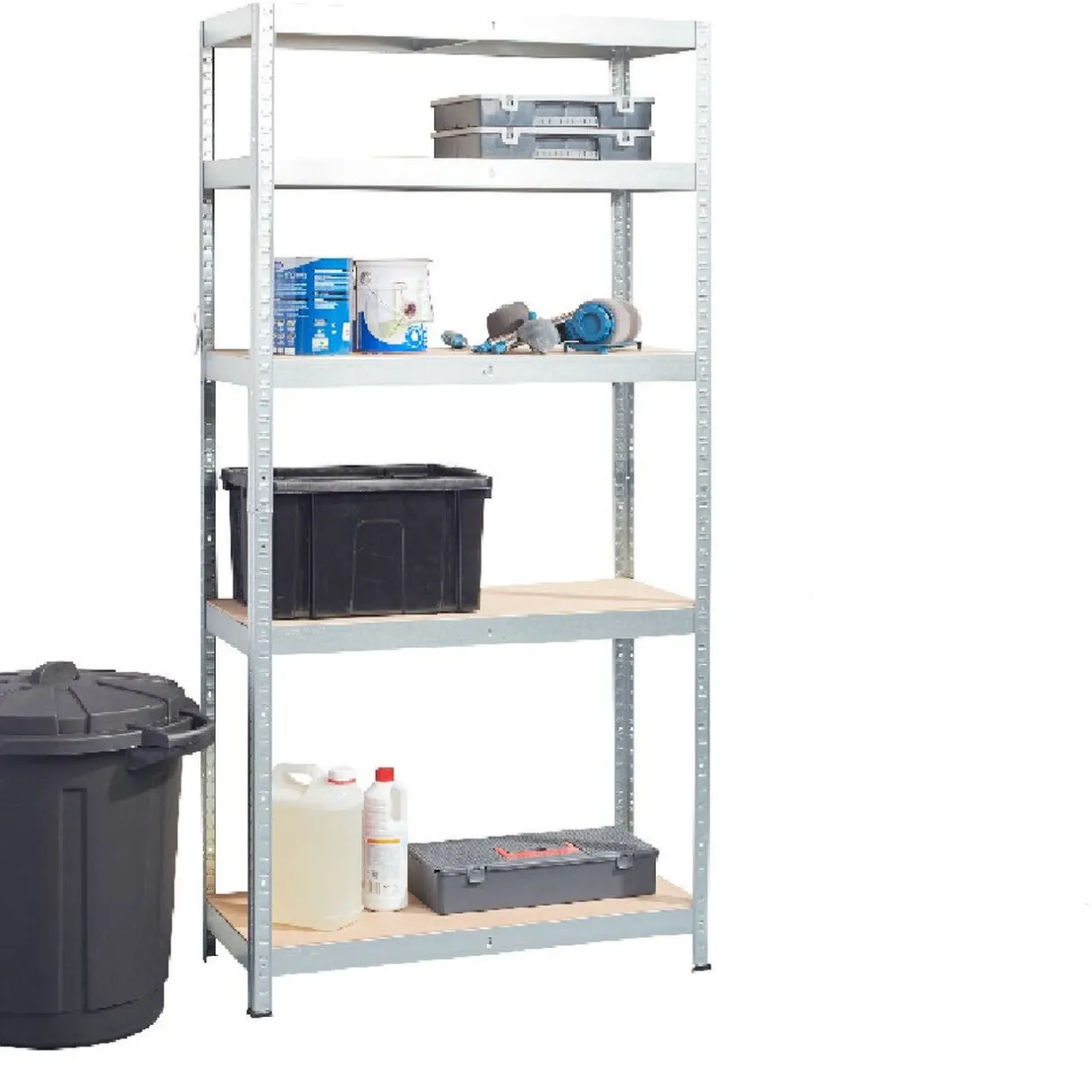 Rangement|Gifi Étagère bricolage 5 niveaux bois et métal