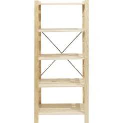 Rangement|Gifi Étagère charge lourde en pin 5 niveaux 75x50xH170 cm
