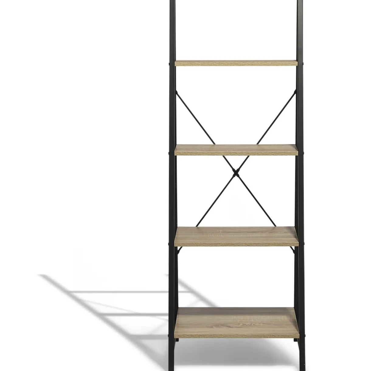 Rangement|Gifi Étagère Chicago naturelle et noire 4 étages