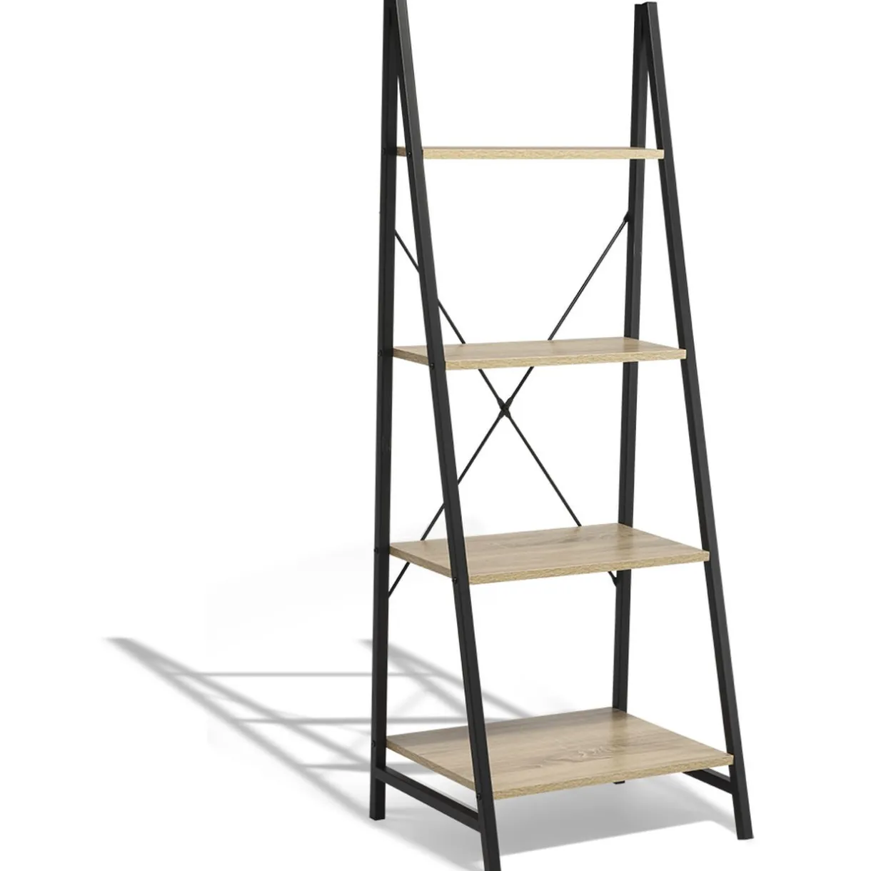 Rangement|Gifi Étagère Chicago naturelle et noire 4 étages