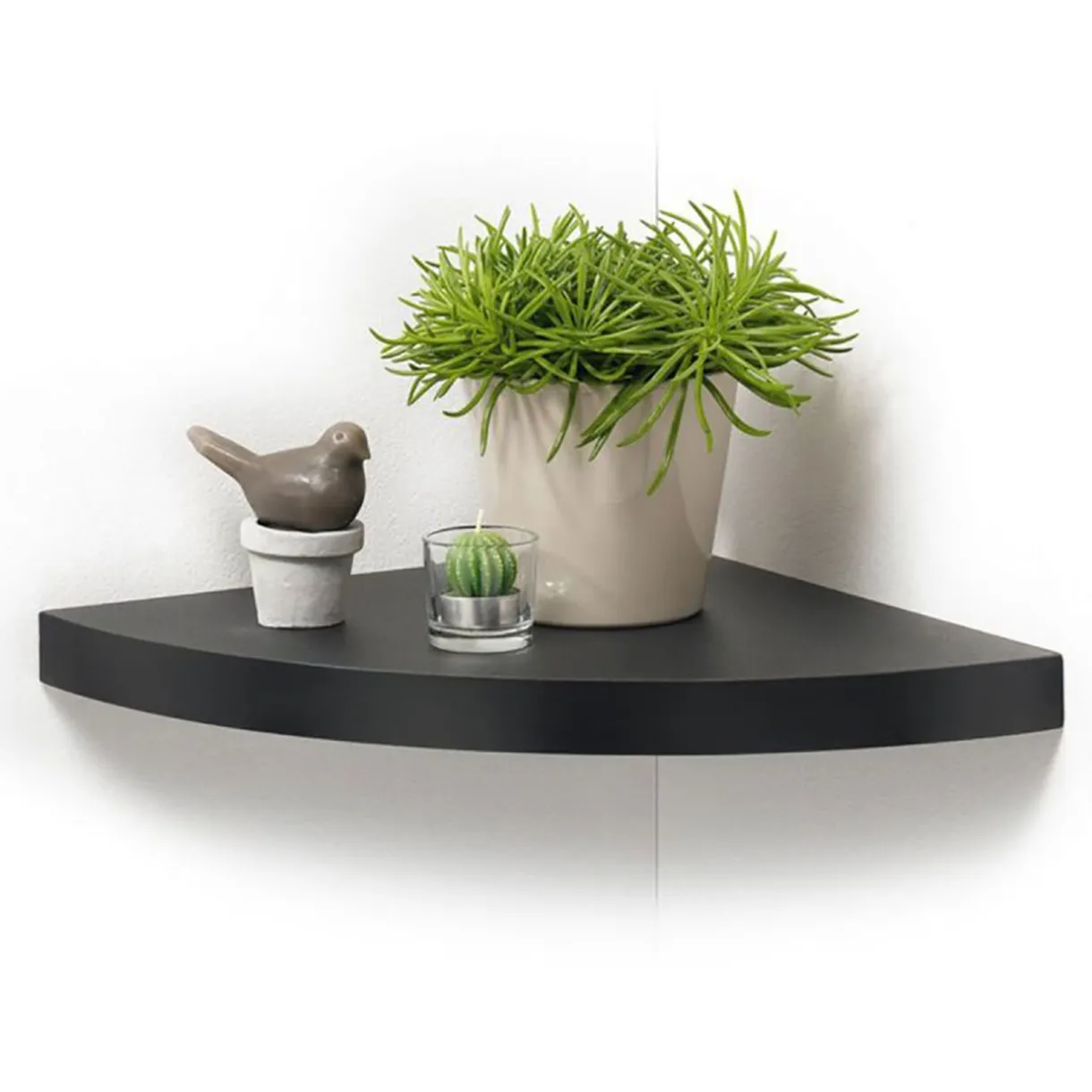 Rangement|Gifi Étagère d'angle flottante grand modèle noir