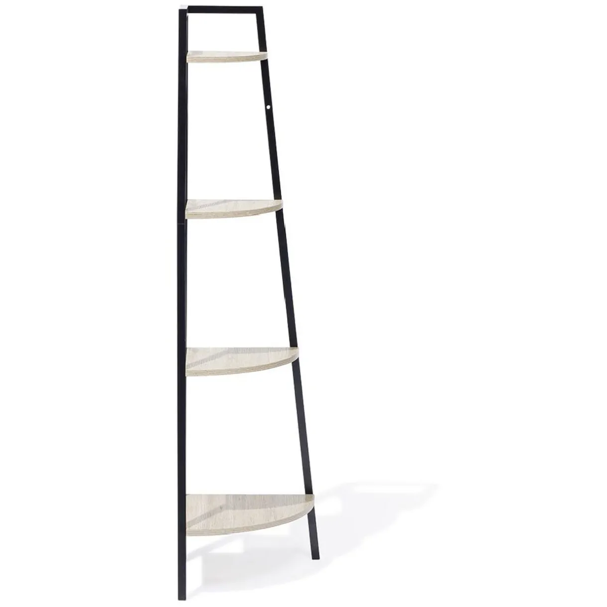 Rangement|Gifi Étagère d'angle New York 4 niveaux métal et bois - 35x35xH135cm