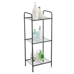 Outlet Gifi Étagère de salle de bain 3 niveaux en métal noir