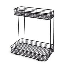 Sale Gifi Étagère double à poser en métal 25,5x14,5xH25cm