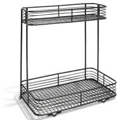 Sale Gifi Étagère double à poser en métal 25,5x14,5xH25cm