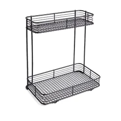Sale Gifi Étagère double à poser en métal 25,5x14,5xH25cm
