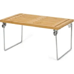 Rangement|Gifi Étagère en bambou sur pieds en fer 30x15xH18cm